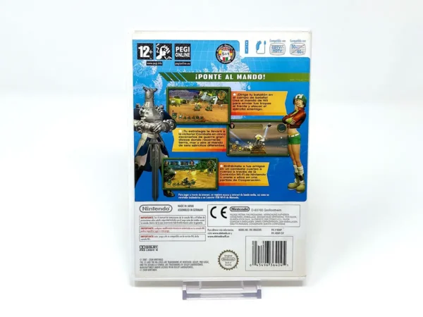 Parte trasera de Battalion Wars 2 (ESP) para Nintendo Wii, edición PAL España