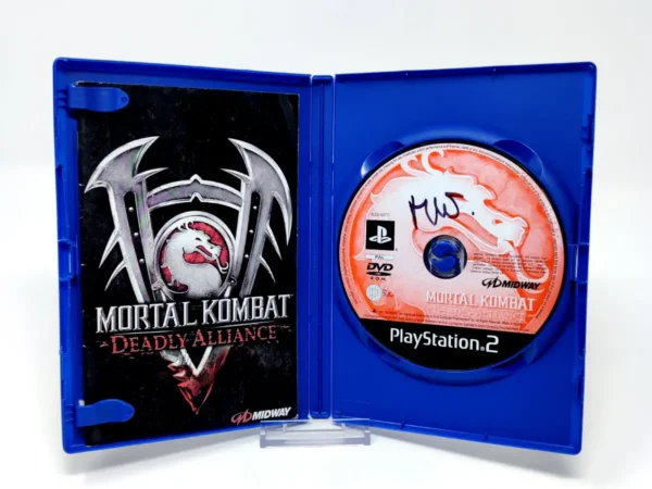 Interior del juego Mortal Kombat: Deadly Alliance (ESP) (Rebajado) para PlayStation 2 con disco y manual