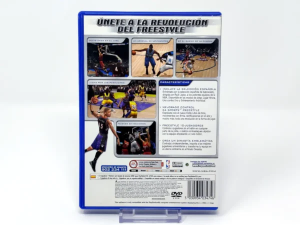 Parte trasera de NBA Live 2004 (ESP) para PlayStation 2, edición PAL España