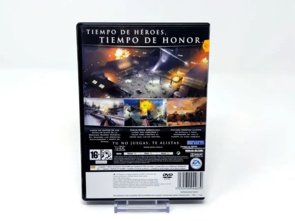 Parte trasera de Medal of Honor: European Assault (ESP) (Rebajado) para PlayStation 2, edición PAL España