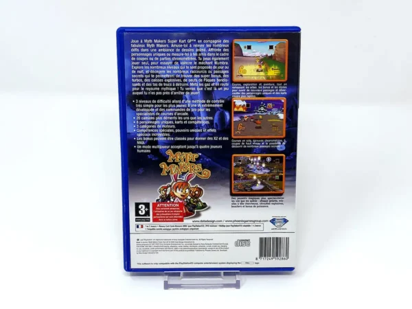 Parte trasera de Myth Makers: Super Kart GP (FRA) para PlayStation 2, edición PAL Francia