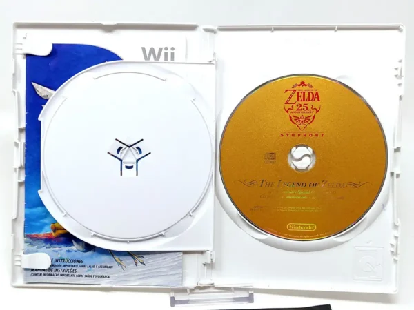 Lateral de la caja de The Legend of Zelda: Skyward Sword (ESP) para Nintendo Wii