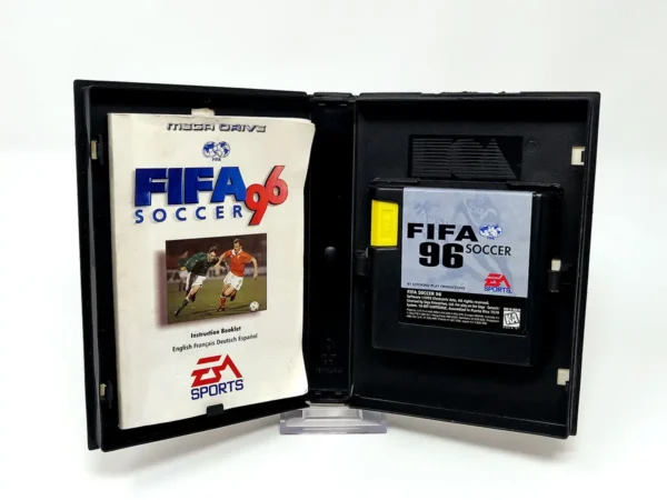 Lateral de la caja de FIFA Soccer 96 (ESP) para Sega Mega Drive