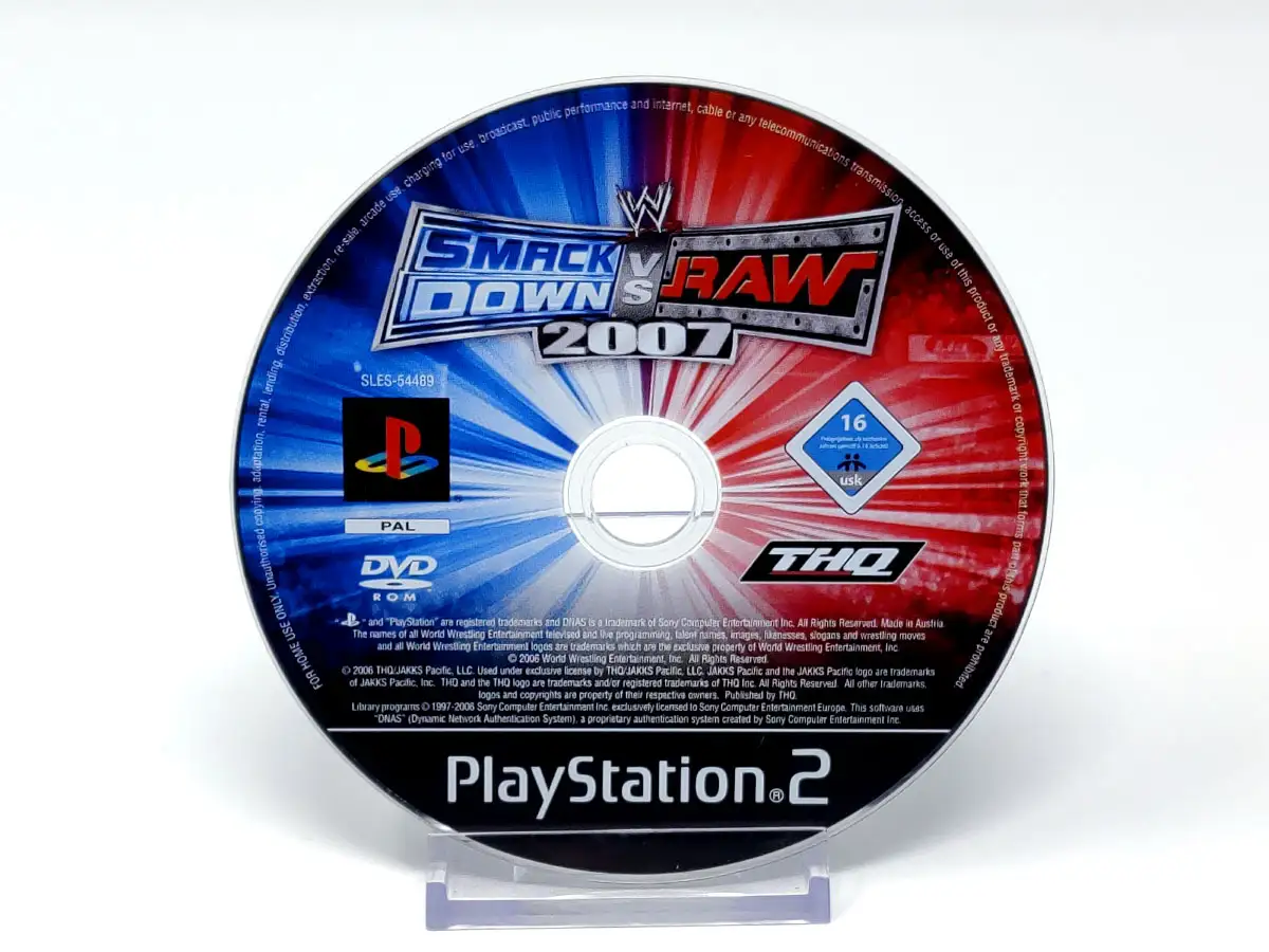 WWE SmackDown vs. Raw 2007 (ESP) (Disco) para PlayStation 2, edición PAL España, de segunda mano