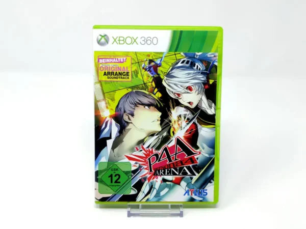 Portada de Persona 4 Arena (ALE) para XBOX 360, edición PAL Alemania, de segunda mano