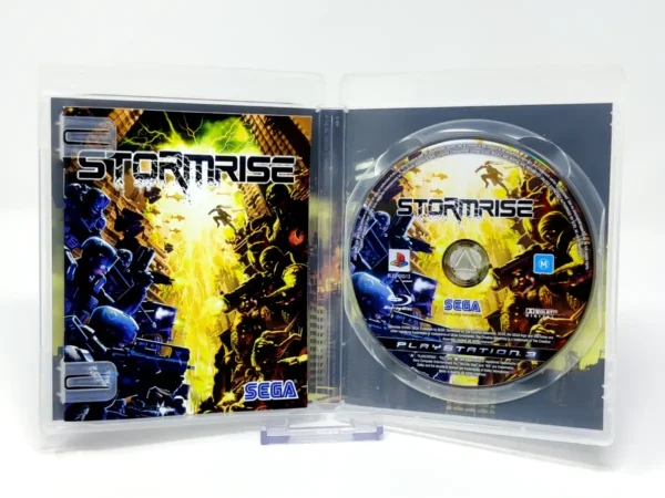 Interior del juego Stormrise (ESP) para PlayStation 3 con disco y manual