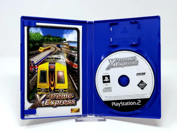 Interior del juego X-treme Express: World Grand Prix (POR) para PlayStation 2 con disco y manual