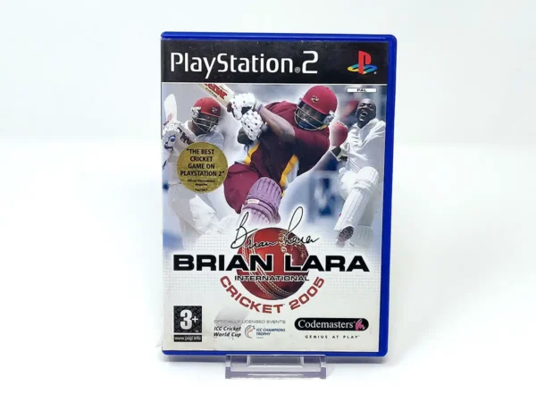 Portada de Brian Lara International Cricket 2005 (UK) para PlayStation 2, edición PAL UK, de segunda mano