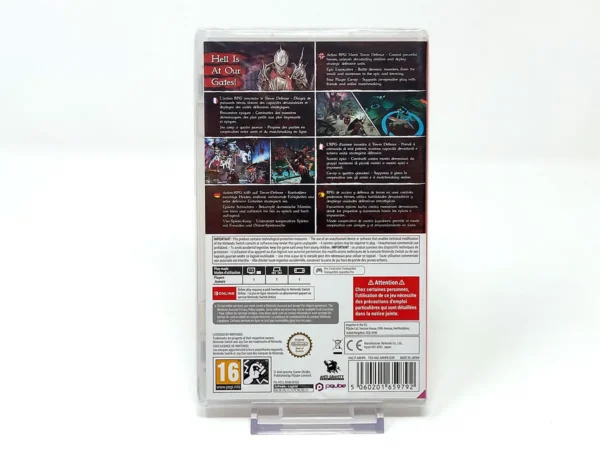 Parte trasera de Hell Warders (ESP) (Precintado) para Nintendo Switch, edición PAL España