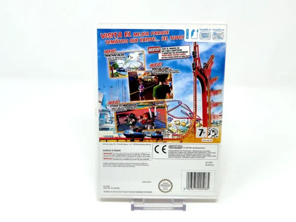 Parte trasera de Thrillville: Fuera de Control (ESP) para Nintendo Wii, edición PAL España