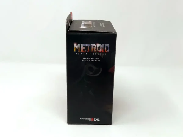 Lateral de la caja de Metroid: Samus Returns (Legacy Edition) (EUR) (Precintado) para Nintendo 3DS