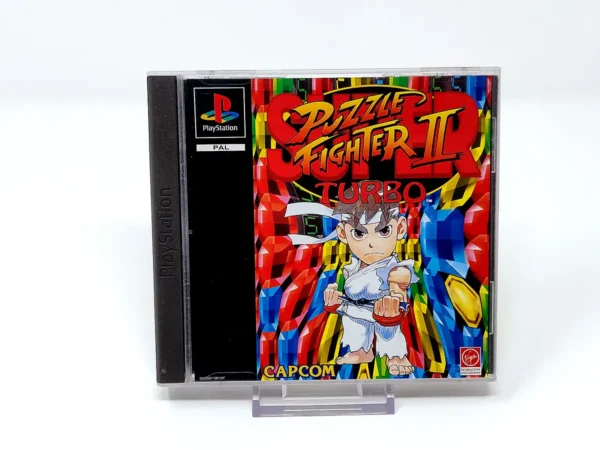 Super Puzzle Fighter II Turbo (ESP) (Caratulas + Manual) para PlayStation 1, edición PAL España, de segunda mano