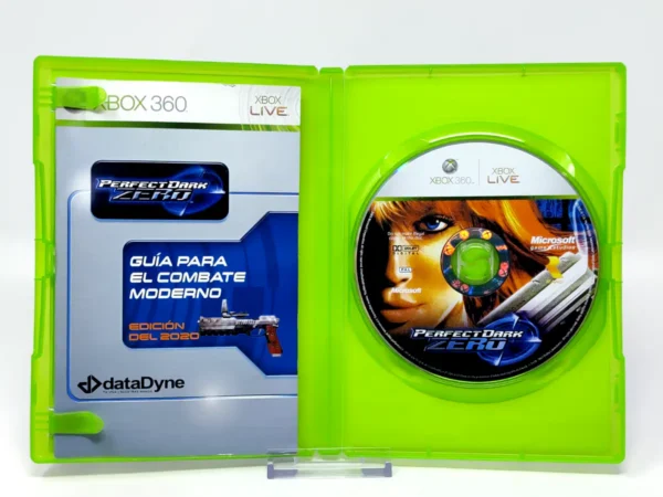 Interior del juego Perfect Dark Zero (ESP) (Rebajado) para XBOX 360 con disco y manual