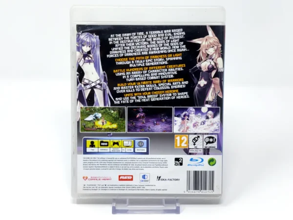 Parte trasera de Agarest: Generations of War (UK) (Rebajado) para PlayStation 3, edición PAL UK