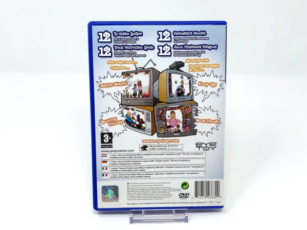 Parte trasera de EyeToy: Play (EUR) para PlayStation 2, edición PAL EUR
