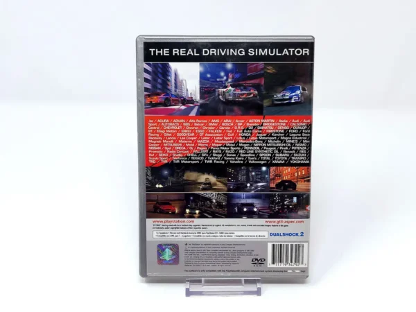Parte trasera de Gran Turismo 3: A-Spec (ESP) (Platinum) para PlayStation 2, edición PAL España