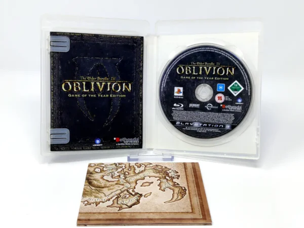 Interior del juego The Elder Scrolls IV: Oblivion (GOTY) (ESP) para PlayStation 3 con disco y manual