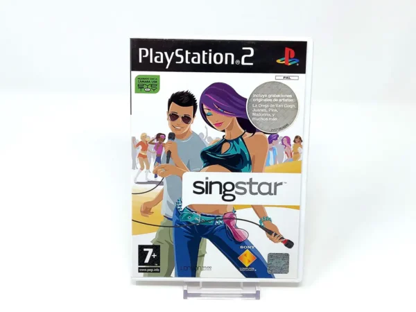 Portada de SingStar (ESP) (v2) para PlayStation 2, edición PAL España, de segunda mano