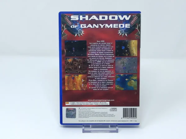 Parte trasera de Shadow of Ganymede (ESP) para PlayStation 2
