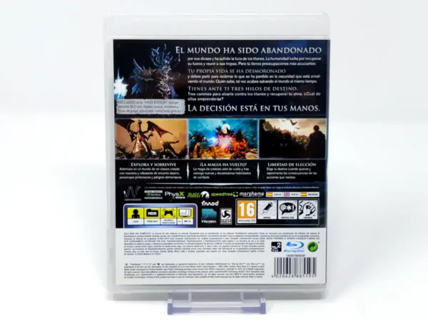 Parte trasera de Risen 3: Titan Lords (ESP) para PlayStation 3, edición PAL España