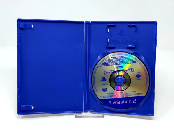 Interior del juego ATV Offroad Fury 4 (ESP) (Promo) para PlayStation 2 con disco y manual