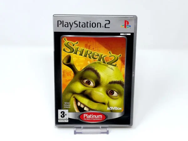 Portada de Shrek 2 (FRA) (Platinum) para PlayStation 2, edición PAL Francia, de segunda mano