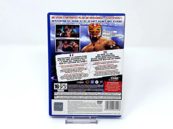 Parte trasera de WWE SmackDown vs. Raw 2007 (FRA) (Rebajado) para PlayStation 2, edición PAL Francia