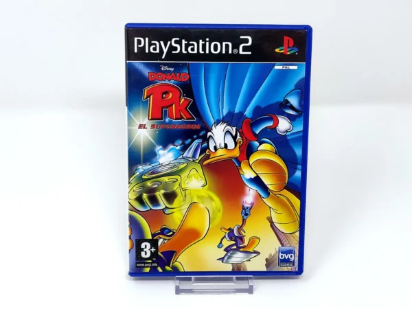 Portada de Disney's Donald Duck PK: El Superhéroe (ESP) para PlayStation 2, edición PAL España, de segunda mano