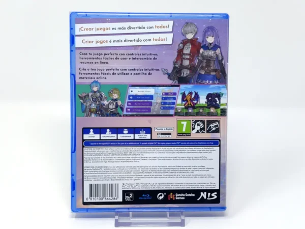 Parte trasera de RPG Maker WITH (ESP) (Precintado) para PlayStation 4, edición PAL España