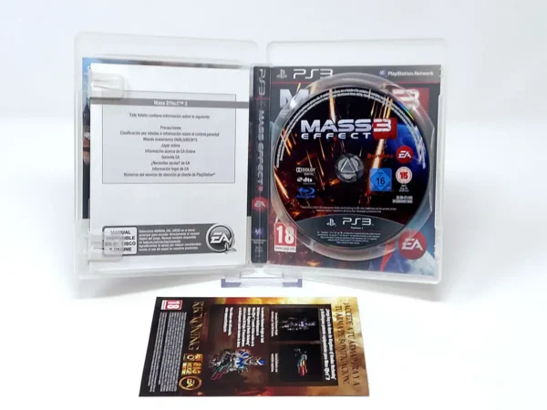 Lateral de la caja de Mass Effect 3 (ESP) para PlayStation 3