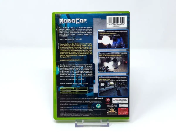 Parte trasera de RoboCop (ESP) (Rebajado) para XBOX, edición PAL España