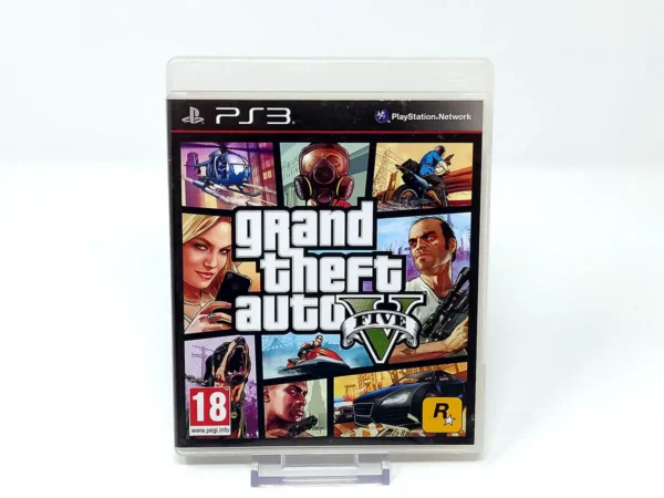 Portada de Grand Theft Auto V (ESP) (v1) para PlayStation 3, edición PAL España, de segunda mano