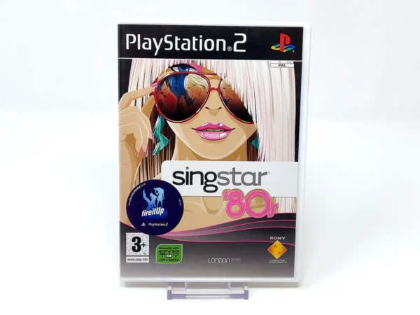 Portada de SingStar '80s (UK) para PlayStation 2, edición PAL UK, de segunda mano
