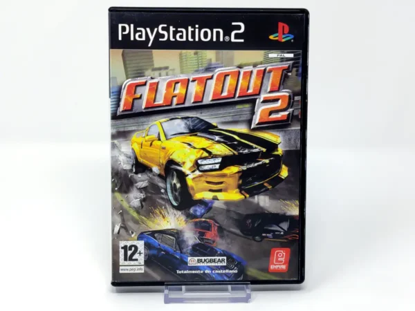 Portada de FlatOut 2 (ESP) (Rebajado) para PlayStation 2, edición PAL España, de segunda mano