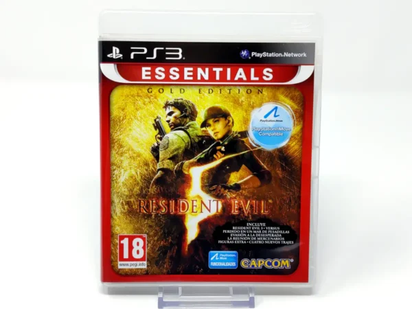 Portada de Resident Evil 5: Gold Edition (ESP) (Essentials) para PlayStation 3, edición PAL España, de segunda mano