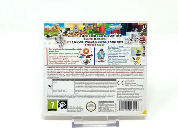 Parte trasera de Chibi-Robo!: Zip Lash (ESP) para Nintendo 3DS, edición PAL España