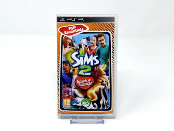 Portada de Os Sims 2: Animais de Estimação (POR) (Essentials) para PSP, edición PAL Portugal, de segunda mano