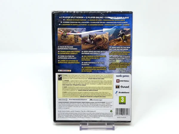 Parte trasera de MX vs ATV: Supercross Encore (ESP) (Precintado) para PC, edición PAL España