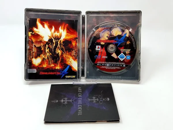 Interior del juego Devil May Cry 4 (ESP) (Steelbook) (Rebajado) para PlayStation 3 con disco y manual