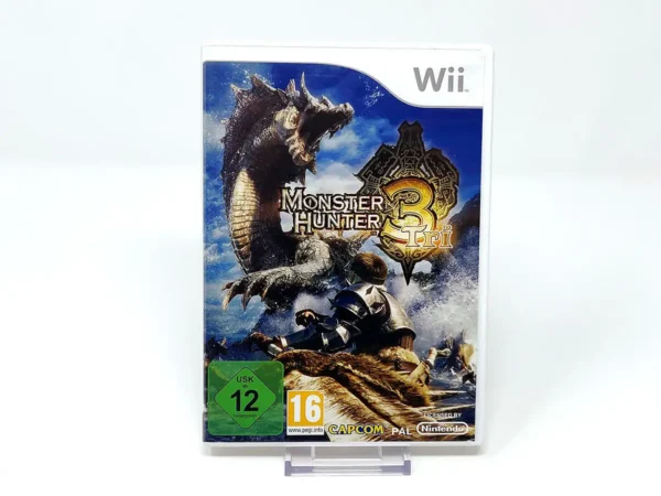 Portada de Monster Hunter Tri (EUR) para Nintendo Wii, edición PAL EUR, de segunda mano