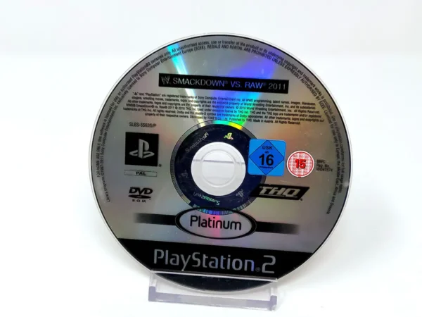 WWE SmackDown vs. Raw 2011 (ESP) (Platinum) (Disco) para PlayStation 2, edición PAL España, de segunda mano