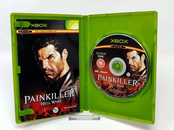 Interior del juego Painkiller: Hell Wars (ESP) para XBOX con disco y manual