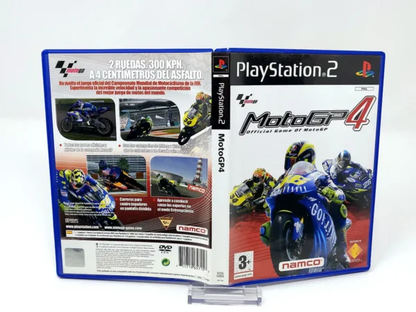 MotoGP 4 (ESP) (Carátula) para PlayStation 2, edición PAL España, de segunda mano