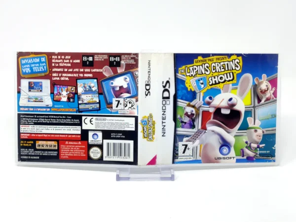 Rayman Prod' présente: The Lapins Crétins Show (FRA) (Carátula) para Nintendo DS, edición PAL Francia, de segunda mano