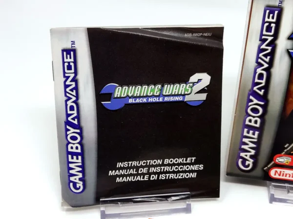 Lateral de la caja de Advance Wars 2: Black Hole Rising (ESP) para Nintendo Game Boy Advance