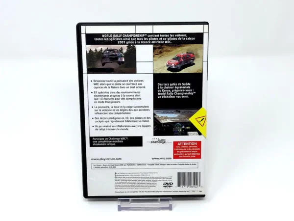 Parte trasera de WRC: World Rally Championship (FRA) para PlayStation 2, edición PAL Francia