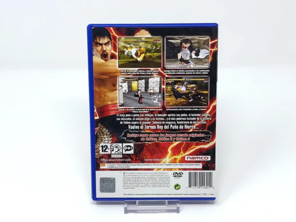 Parte trasera de Tekken 5 (ESP) para PlayStation 2, edición PAL España