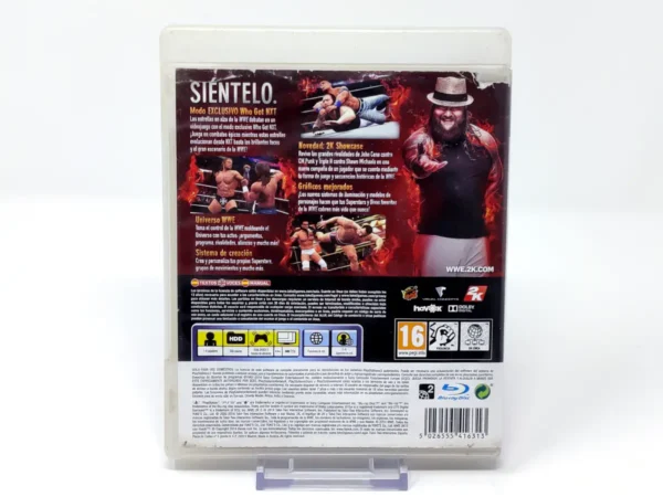 Parte trasera de WWE 2K15 (ESP) (Rebajado) para PlayStation 3, edición PAL España