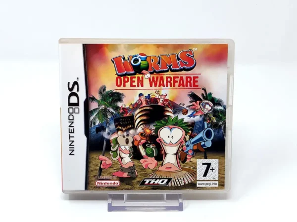 Portada de Worms: Open Warfare (ESP) para Nintendo DS, edición PAL España, de segunda mano