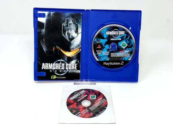 Interior del juego Armored Core: Nexus (ESP) (v2) para PlayStation 2 con disco y manual